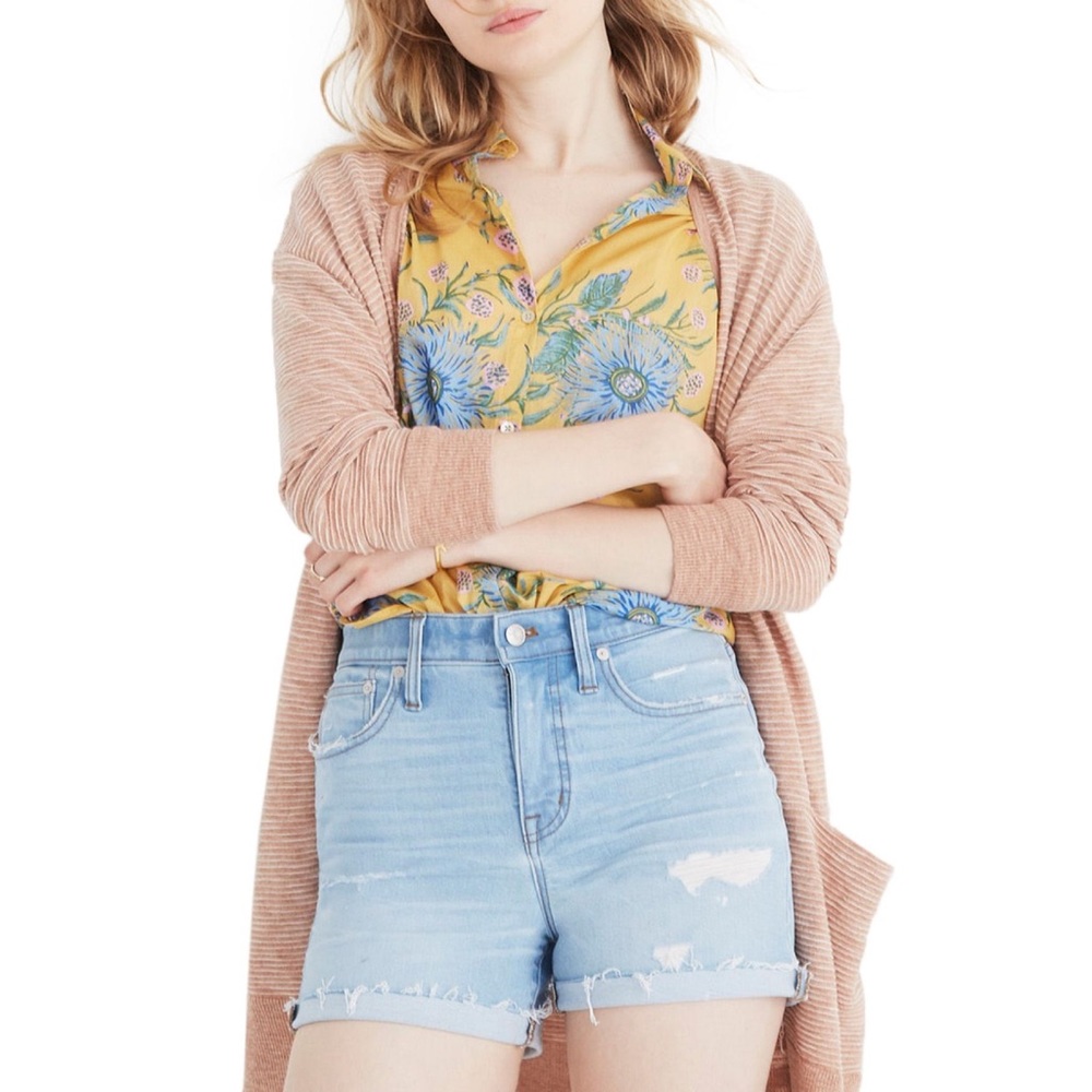 Madewell Summer Ryder Cardigan in Stripe